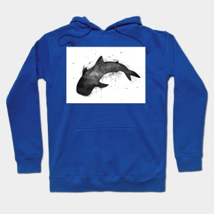 Whale shark, black and white Hoodie